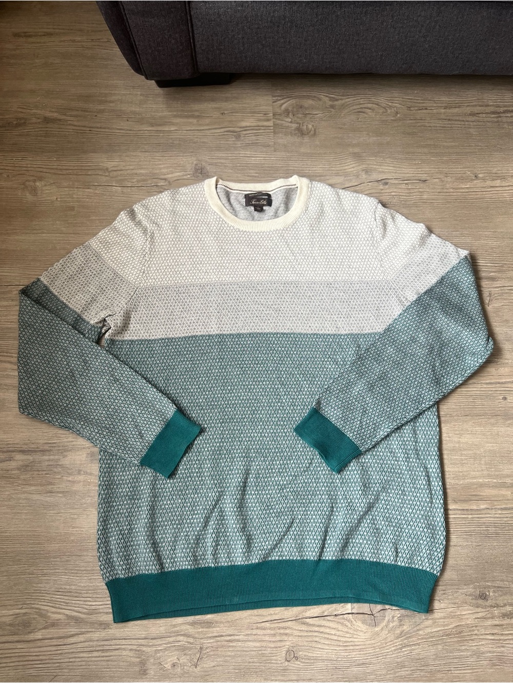 Tasso Elba Men’s Colorblocked Suprima Cotton Pullover Sweater